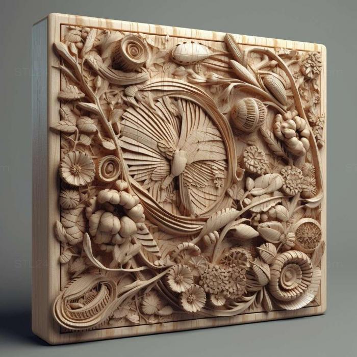 Patterns and decorations (stl Athysanella 3, PATTERN_499) 3D models for cnc